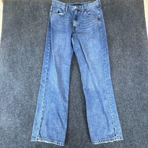 Aeropostale‎ Baggy Jeans Womens 32x30 Blue Medium Wash Denim Cotton High Rise